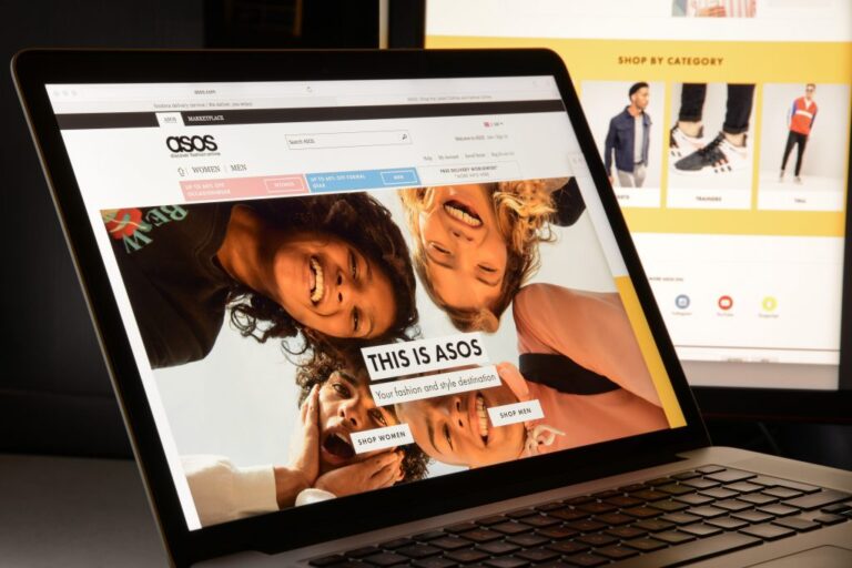 ASOS homepage