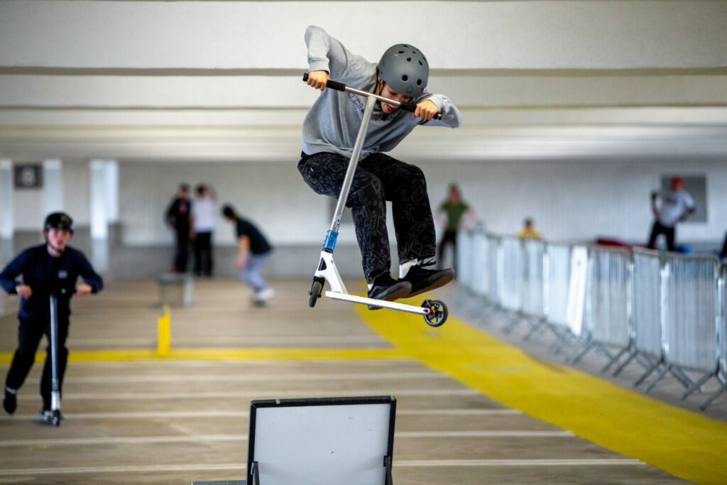 carpark at Bristol's Cabot Circus transforms into skatepark
