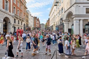 Footwear brand to open flagship at Covent Garden's James Street as Swatch upsizes.